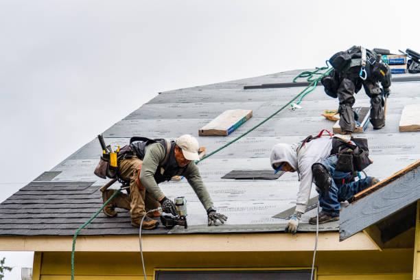 Professional Gutter Installation technician working in Nickerson, NE